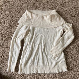 Cynthia Rowley Off-the-Shoulder Cashmere Sweater ✨